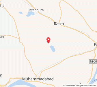 Map of Amhat, Uttar Pradesh