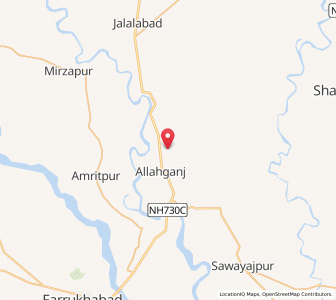 Map of Amilia, Uttar Pradesh