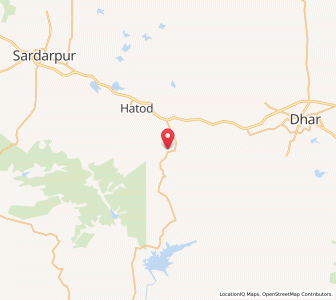 Map of Amjhera, Madhya Pradesh