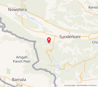 Map of Amokhor, Kashmir