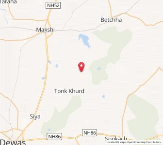 Map of Amona, Madhya Pradesh