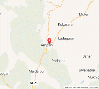 Map of Ampani, Odisha