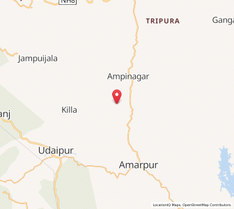 Map of Ampi Bazar, Tripura