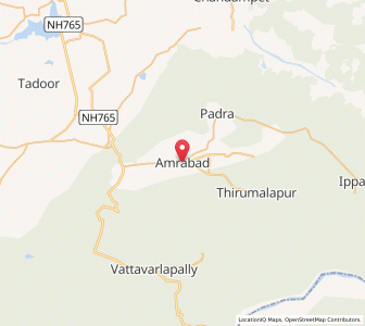 Map of Amrabad, Andhra Pradesh