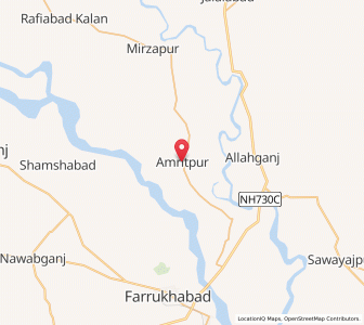 Map of Amritpur, Uttar Pradesh