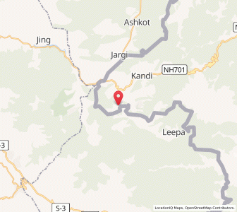 Map of Amrui, Kashmir
