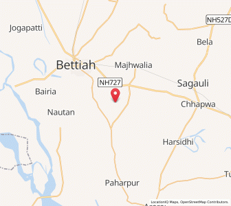 Map of Amwa Majhar, Bihar