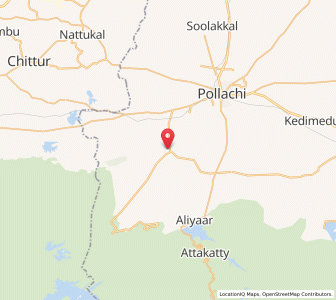 Map of Anaimalai, Tamil Nadu