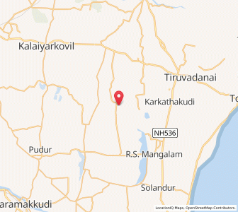 Map of Anandur, Mizoram