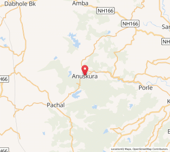 Map of Anaskura, Maharashtra