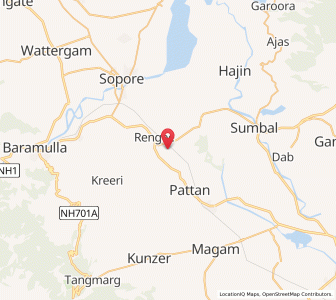 Map of Andargam, Kashmir