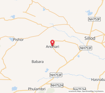 Map of Andhari, Maharashtra