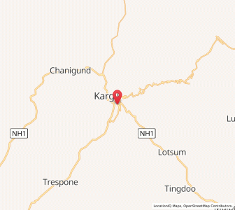 Map of Ando, Kashmir