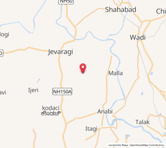 Map of Andola, Karnataka