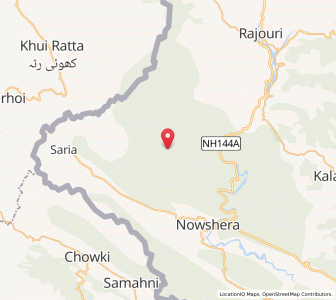Map of Andrut, Kashmir