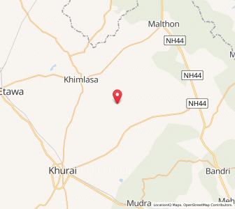 Map of Andua, Madhya Pradesh