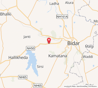 Map of Andur, Karnataka