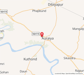 Map of Anepur, Uttar Pradesh