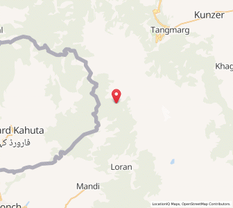 Map of Anganpathri, Kashmir