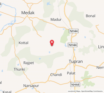 Map of Angripet, Andhra Pradesh
