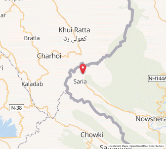 Map of Aniwas, Kashmir