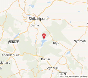 Map of Anjanapura, Karnataka