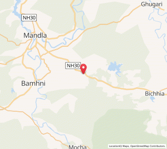 Map of Anjania, Madhya Pradesh