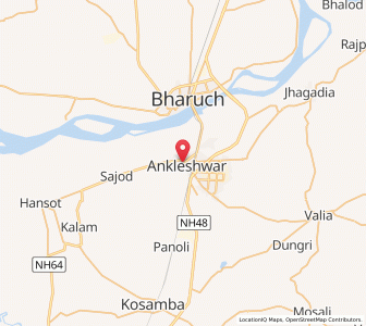 Map of Ankleshwar, Gujarat
