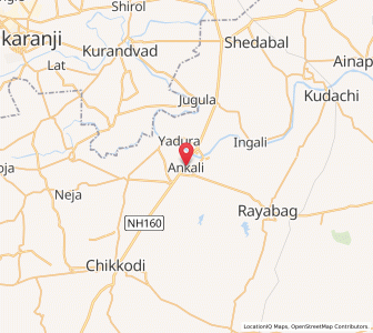 Map of Ankli, Karnataka