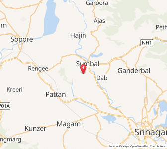 Map of Ankol, Kashmir
