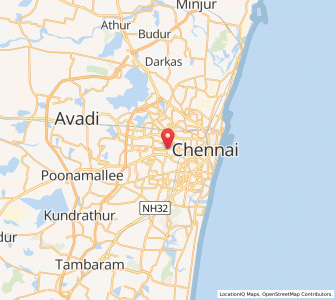 Map of Anna Nagar, Tamil Nadu