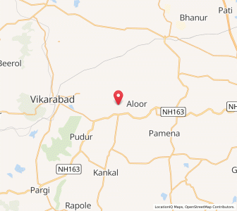 Map of Antaram, Andhra Pradesh