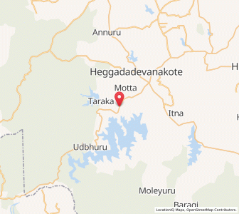 Map of Antarasante, Karnataka