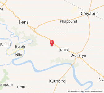 Map of Antaul, Uttar Pradesh