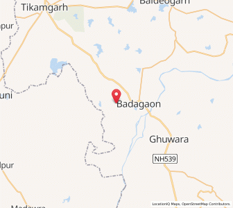 Map of Antaura, Madhya Pradesh