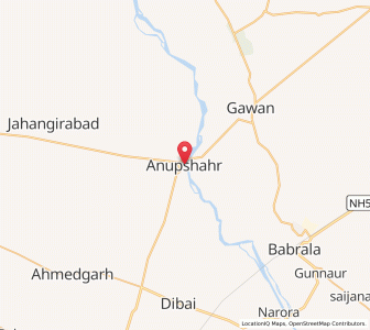 Map of Anupshahr, Rajasthan