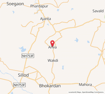 Map of Anva, Maharashtra