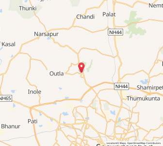 Map of Anwaram, Andhra Pradesh