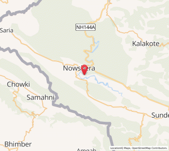 Map of Anyana, Kashmir