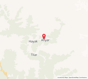 Map of Anyar, Kashmir