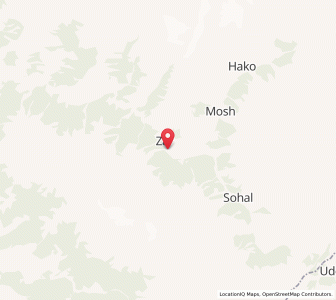 Map of Aphen, Kashmir