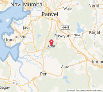 Map of Apta, Maharashtra