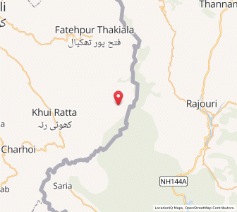 Map of Araan, Kashmir