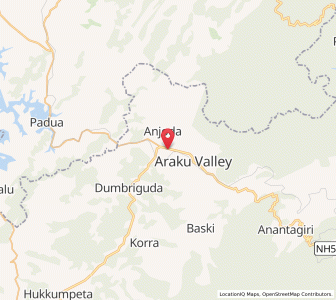 Map of Araku, Andhra Pradesh