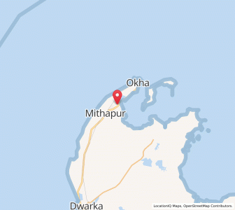 Map of Aramda, Gujarat