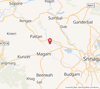 Map of Arampur, Kashmir