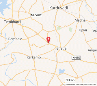 Map of Aran, Maharashtra