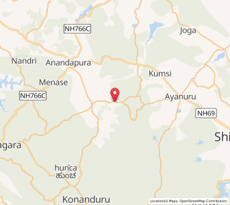 Map of Arasalu, Karnataka