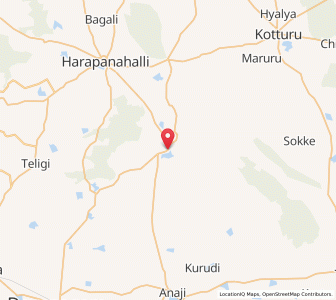Map of Arasikeri, Karnataka