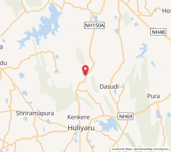 Map of Arasinagundi, Karnataka